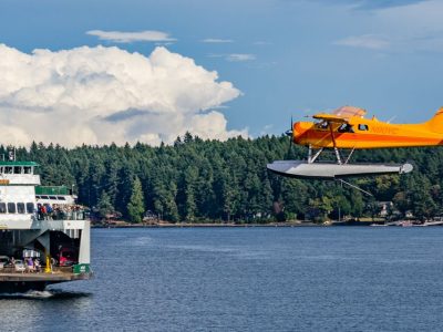 San Juan Islands ferry and sea plane