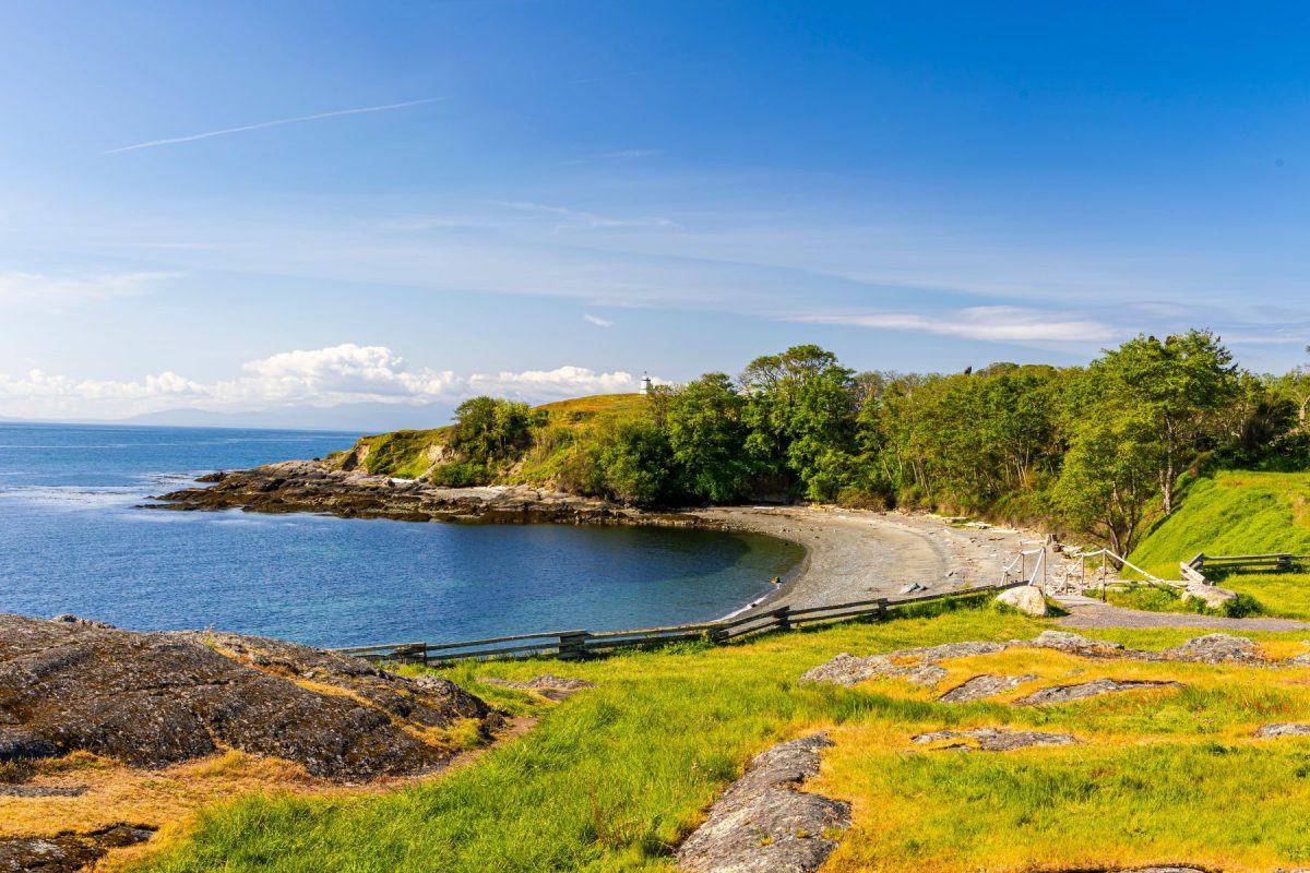 summer beach on San Juan Islands