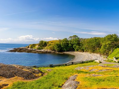 summer beach on San Juan Islands